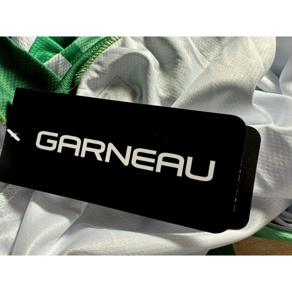 Louis Garneau Mens 2XL Backroads Full Zip Short Sleeve Cycling Jersey Green NEW - Picture 8 of 9